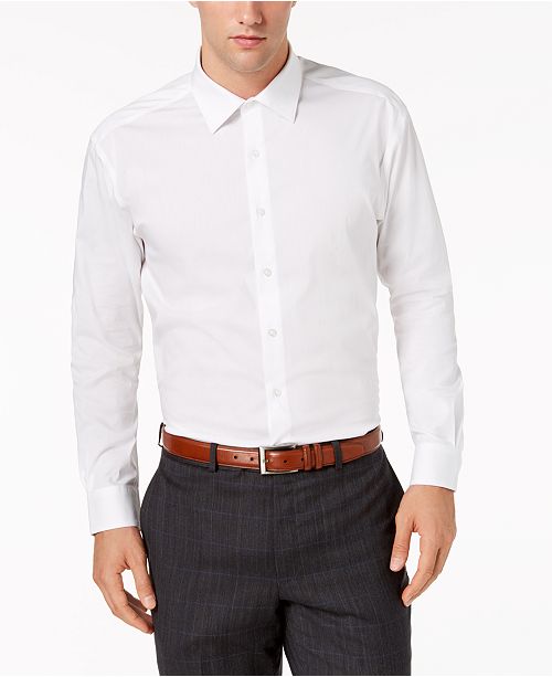 Alfani Men S Big Tall Solid Dress Shirt Created For Macy S