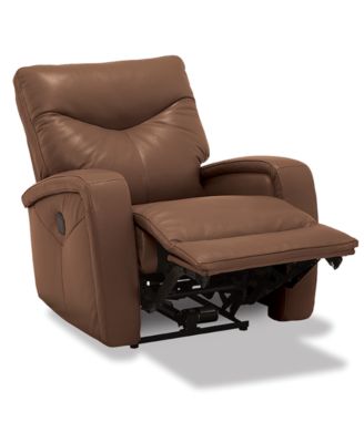 Furniture - Leather Lay Flat Power Recliner