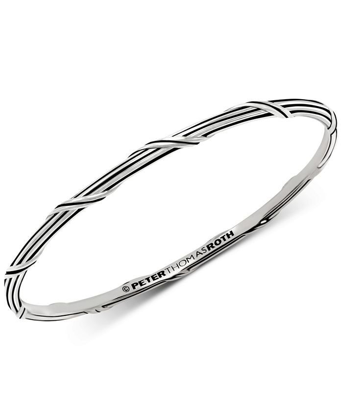 Peter Thomas Roth - Overlap Bangle Bracelet in Sterling Silver
