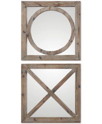 Uttermost - Baci E Abbracci, Wooden Mirrors, Set of 2