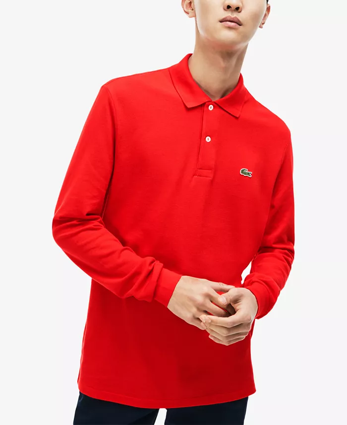 Men's Classic Fit Long-Sleeve Polo Shirt - thumbnail 5