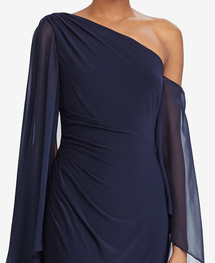 Lauren Ralph Lauren Georgette Cape Gown - Macy's