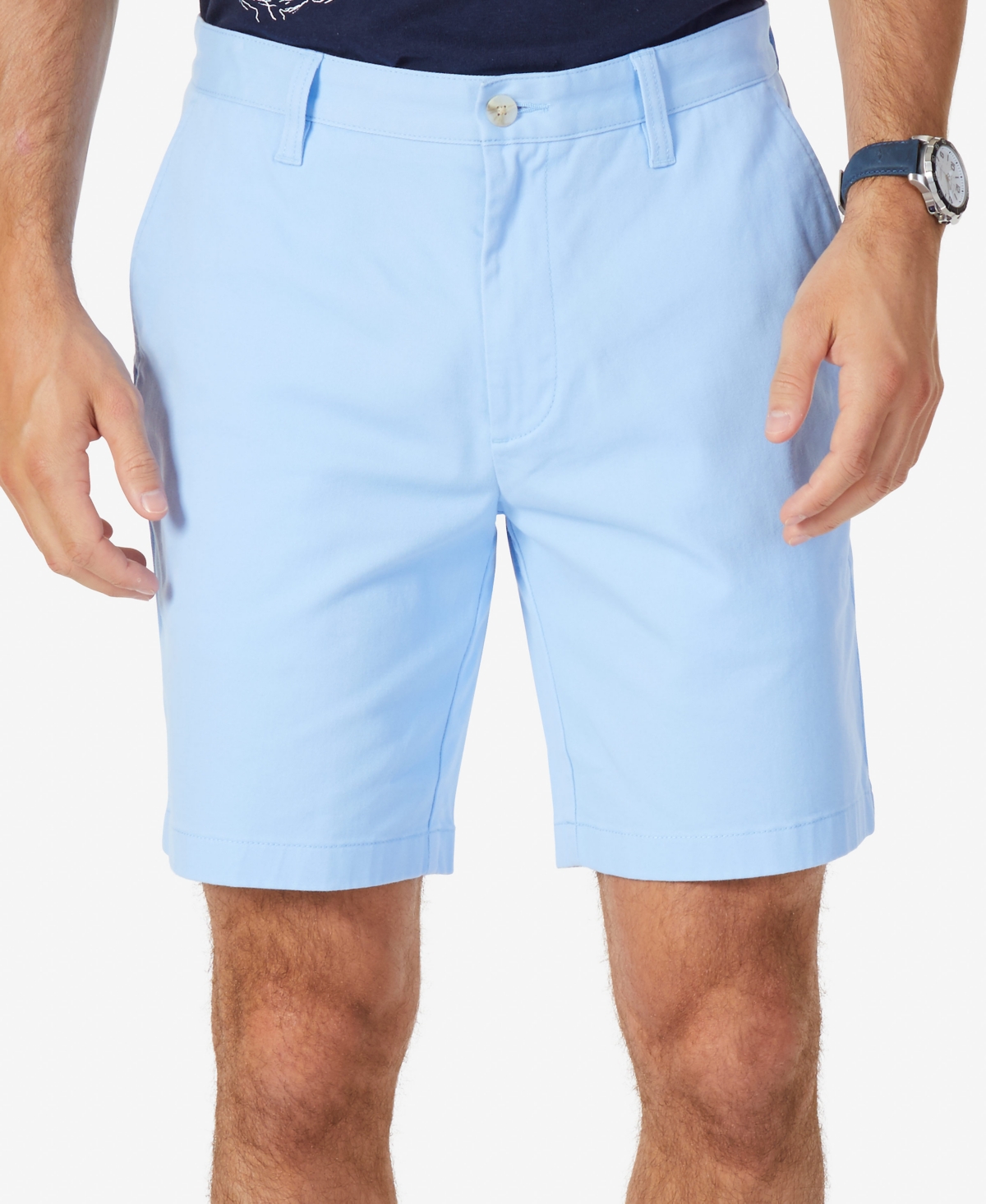 Classic-Fit 8.5" Stretch Chino Flat-Front Deck Short - True Navy