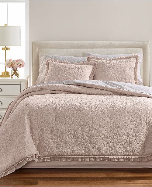 Martha Stewart Collection Crochet Ruffle 8 Pc Comforter Sets