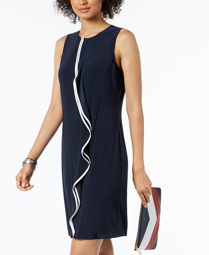 Tommy Hilfiger Sleeveless Ruffle Dress, Created for Macy's Macy's