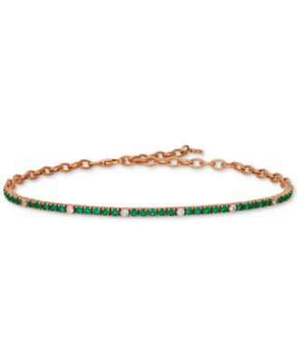 Le Vian - Blueberry (1-1/3 ct. t.w.) & Vanilla (1/5 ct. t.w.) Sapphire Bracelet in 14k Rose Gold (Also Available in Emerald)