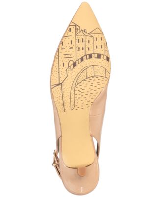 Scarlett II Kitten-Heel Slingback Pumps