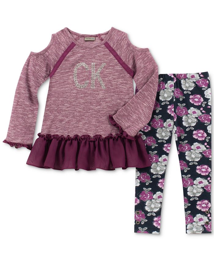 Calvin Klein Toddler Girls 2-Pc. Tunic & Leggings Set - Macy's
