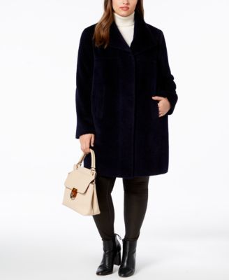 Jones New York - Plus Size Faux-Fur Coat