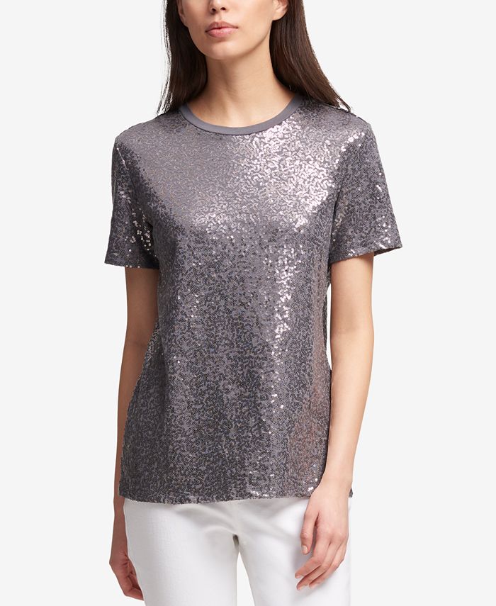 DKNY Sequined TShirt, Created for Macy's Macy's