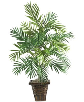 Nearly Natural - Areca Palm Artificial Plant in Wicker Basket