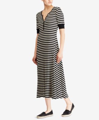 cotton knit midi dress