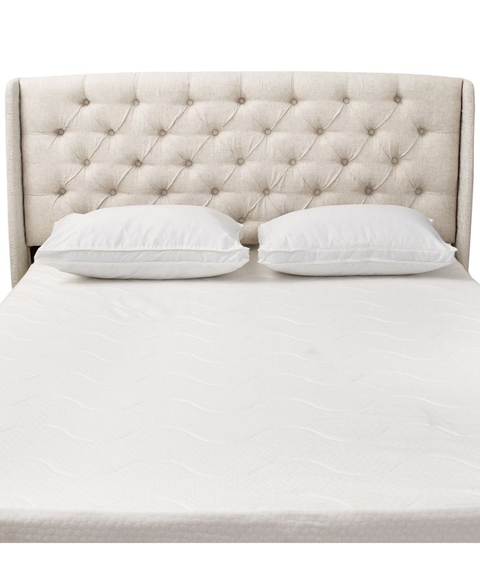 Wingback sales tufted headboard