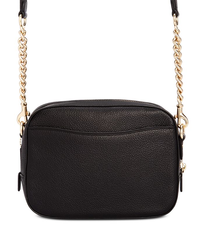 COACH Camera Bag in Polished Pebble Leather - Macy's