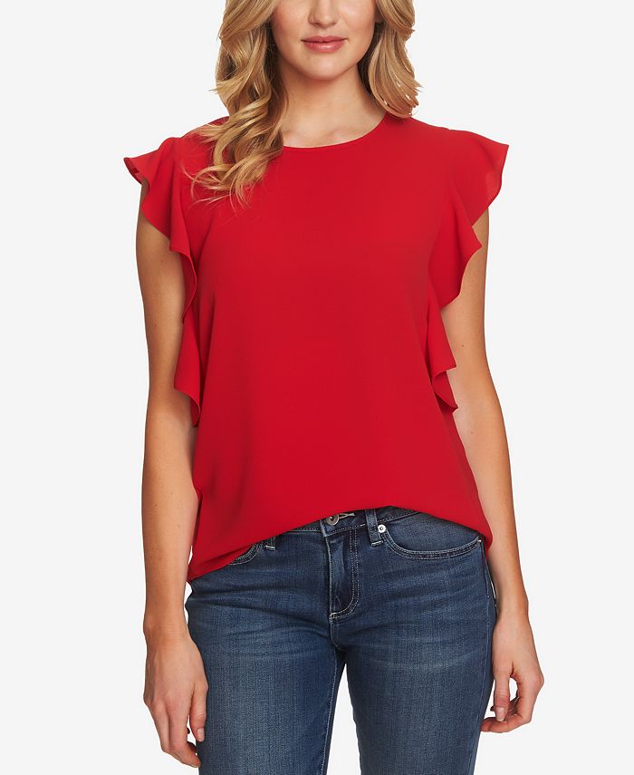 CeCe Ruffled Top - Macy's