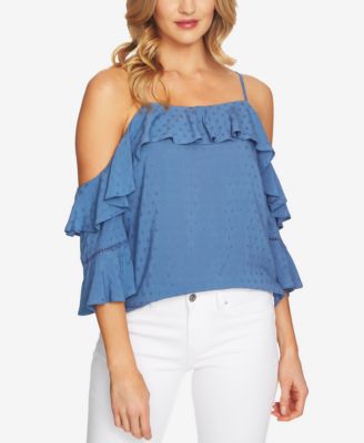 CeCe Off-The-Shoulder Ruffled Top - Macy's