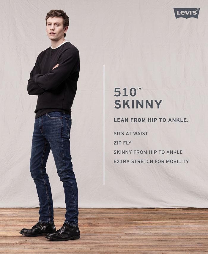 Levi's Men's 510 Skinny Eco Performance Jeans & Reviews - Jeans 