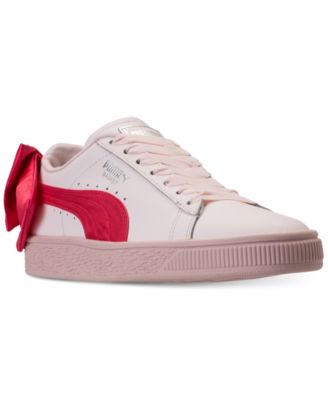 puma basket bow pink