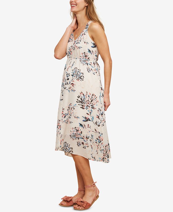 Motherhood Maternity FloralPrint Midi Dress Macy's