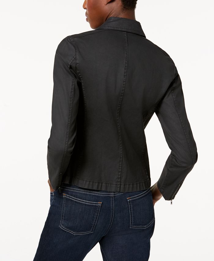 Eileen Fisher Organic Cotton Moto Jacket & Reviews - Jackets & Blazers ...