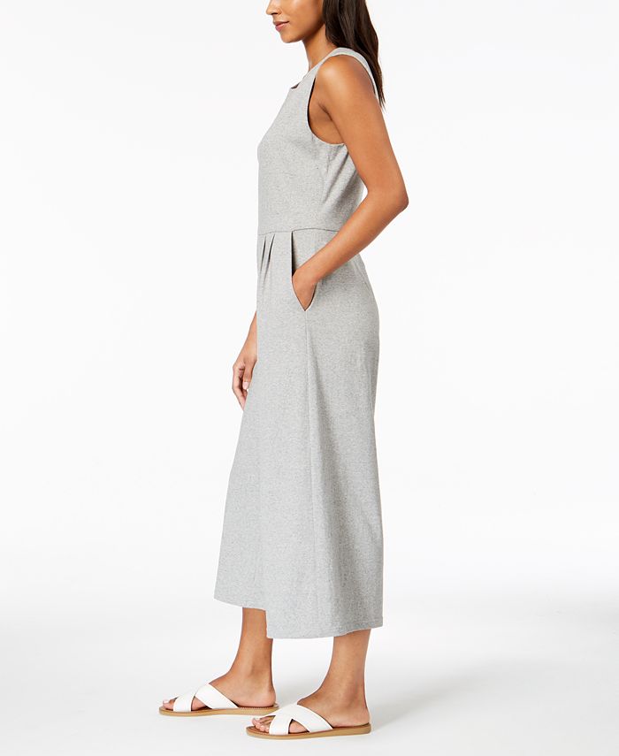 Eileen Fisher Cotton Cropped Jumpsuit, Regular & Petite Macy's