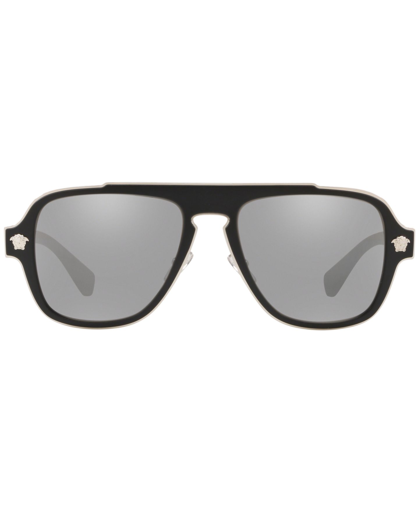 Женские солнцезащитные очки Versace Sunglasses, VE2199, цвет: Чёрный / Серый серебряный — фото 2