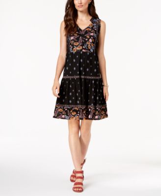 macys peasant dress