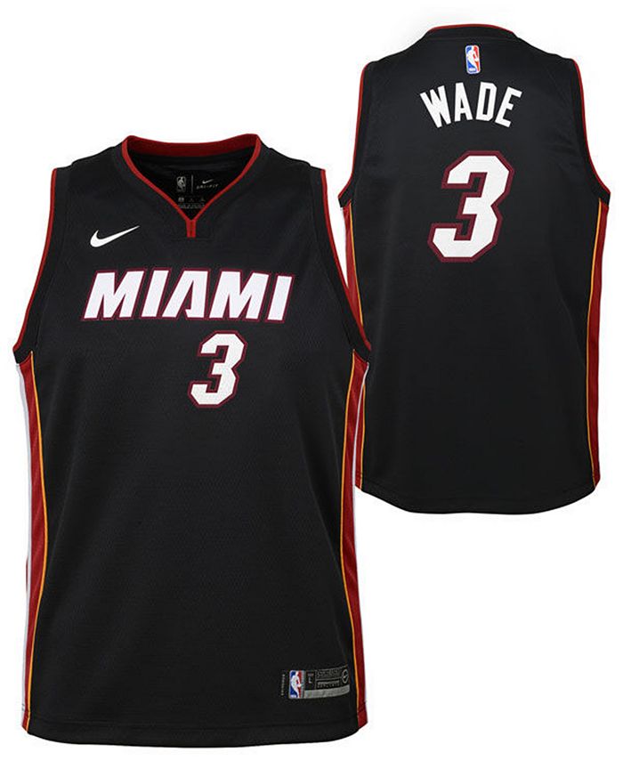 Women's Nike Dwyane Wade Black Miami Heat Finished Swingman Jersey - Icon  Edition