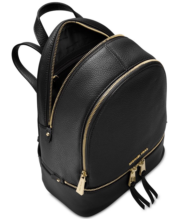 Michael Kors Rhea Zip Small Pebble Leather Backpack & Reviews ...