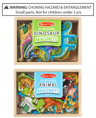 Melissa & Doug 2-Pk. Wooden Animals & Dinosaurs Magnets - Dinosaur Toy
