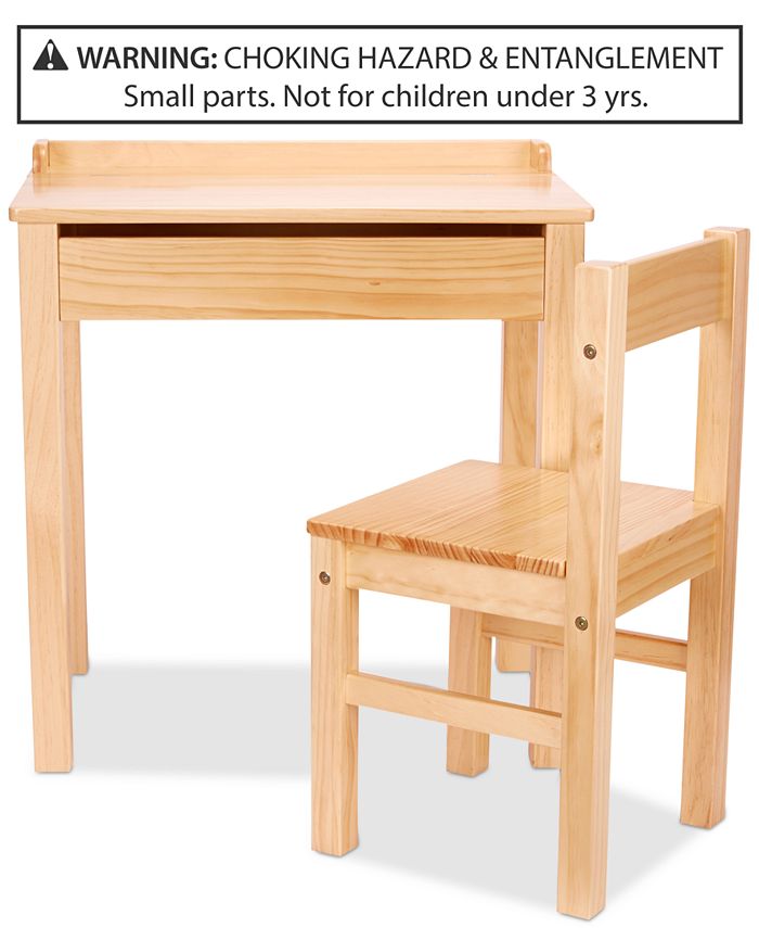 Melissa and doug wooden shop lift top desk and chair