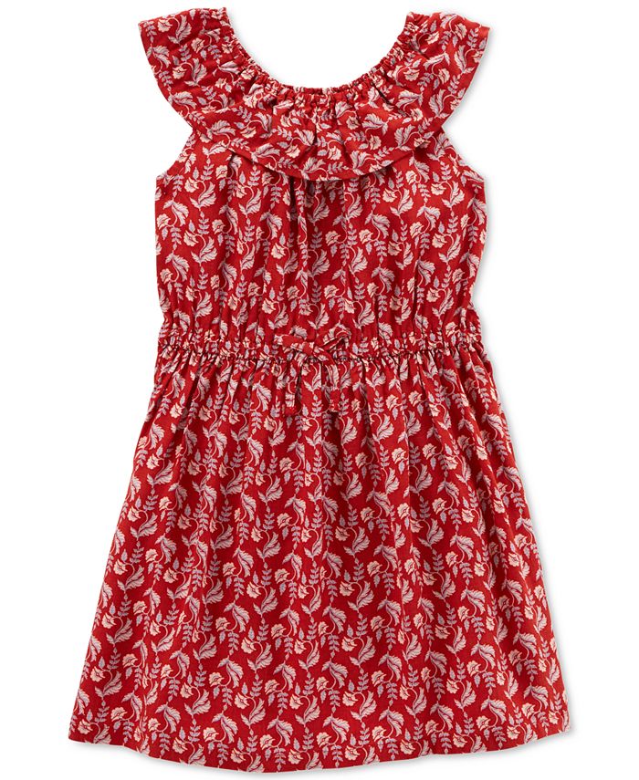 Carter's Little Girls Printed Ruffled Dress Macy's
