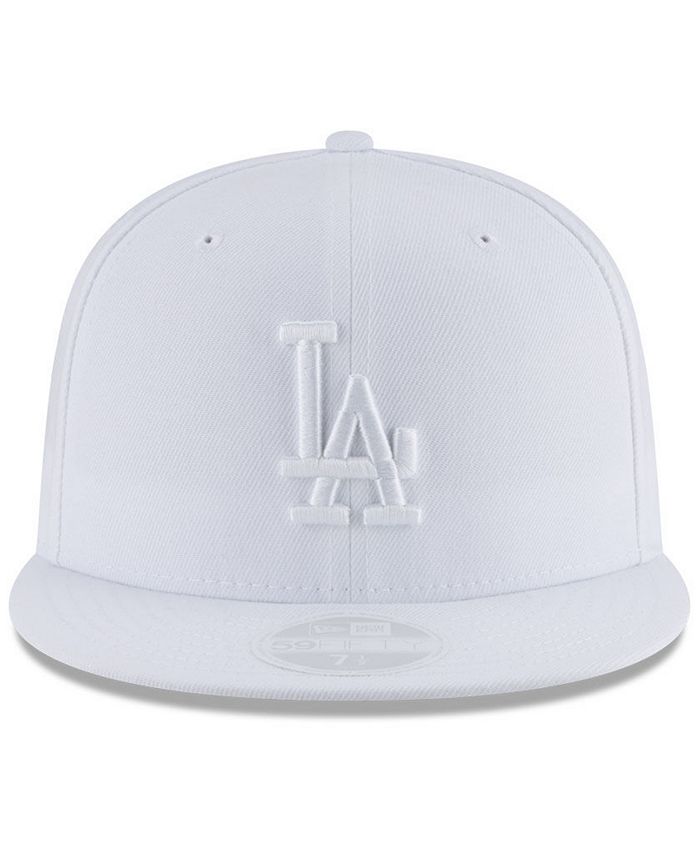New Era Los Angeles Dodgers White Out 59FIFTY FITTED Cap - Macy's