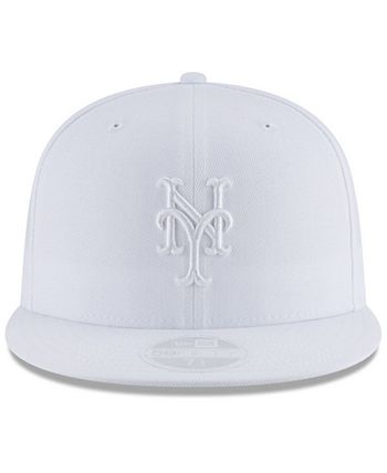 New Era New York Mets White Out 59FIFTY FITTED Cap - Macy's