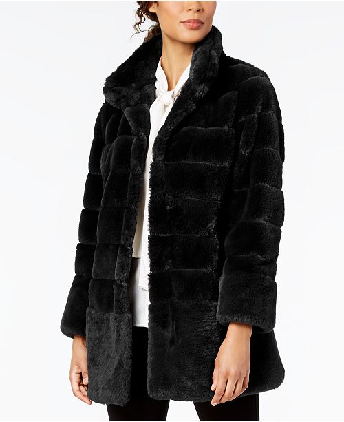 Jones New York Petite Faux Fur Coat Reviews Coats Petites