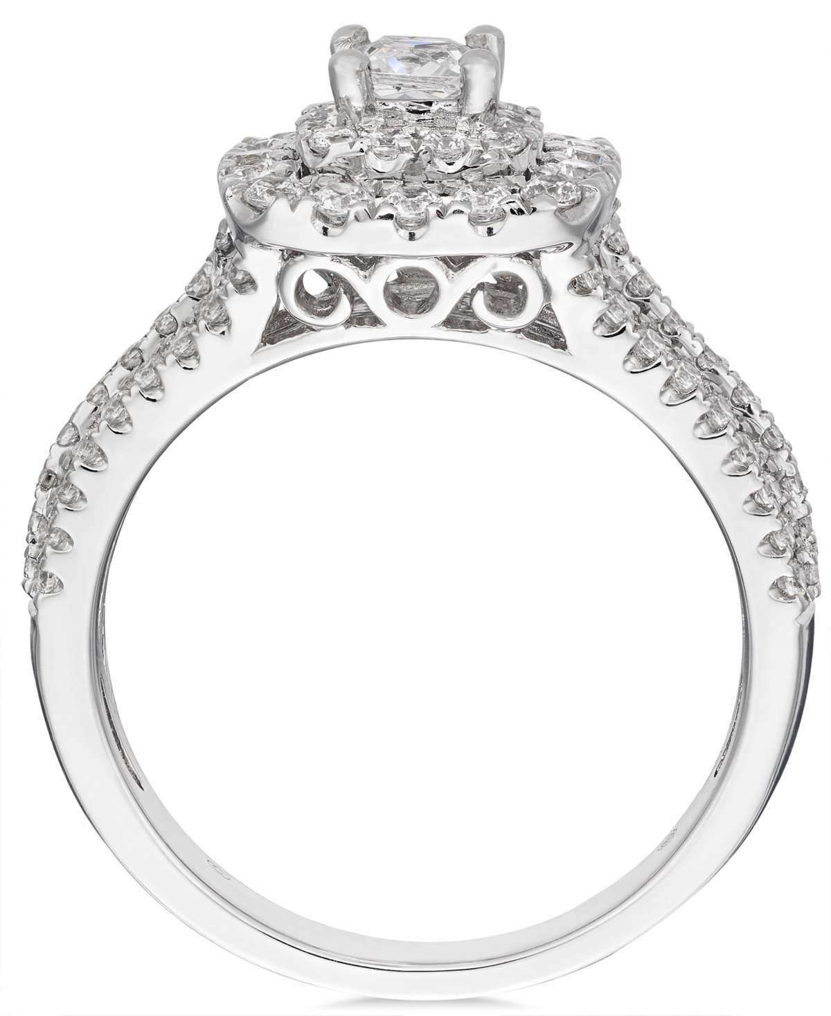 Diamond Princess Cut Engagement Ring (1 ct. t.w.) in 14k- White Gold