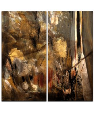 Ready2HangArt 'Earth Tone Abstract I' 2-Pc. Canvas Art Print Set - Macy's