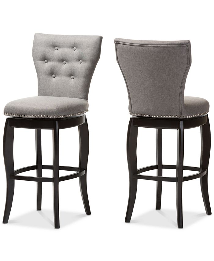 Furniture Sycily Swivel Bar Stool (Set of 2) & Reviews Furniture Macy's