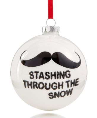 Holiday Lane - Mustache Ball Ornament