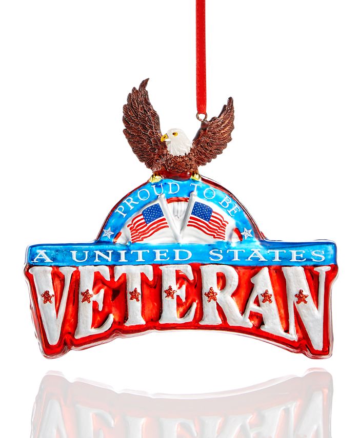 Holiday Lane Proud To Be A United States Veteran Ornament, Created for