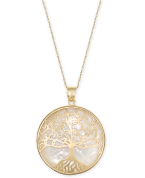 image of Mother-of-Pearl Family Tree Medallion 18