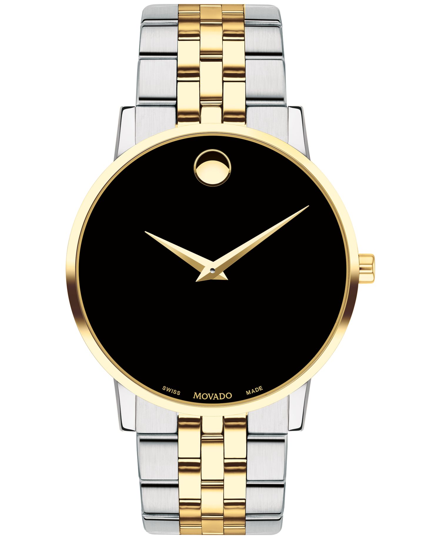 Men's Swiss Museum Classic Two-Tone PVD Stainless Steel Bracelet Watch 40mm