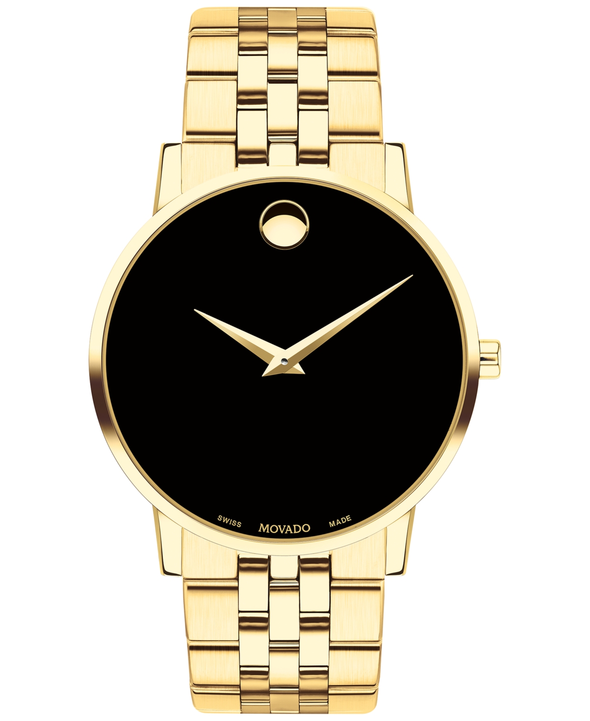 Shop Movado Men's Swiss Museum Classic Gold-tone Pvd Stainless Steel Bracelet Watch 40mm In No Color