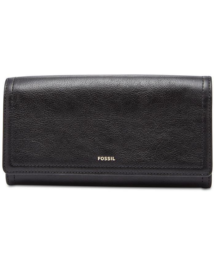 Fossil Logan Leather Flap Wallet & Reviews - Handbags & Accessories - Macy's