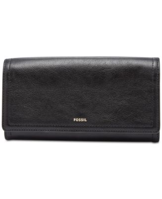 Fossil Logan Leather Small Bifold Wallet - Macy's