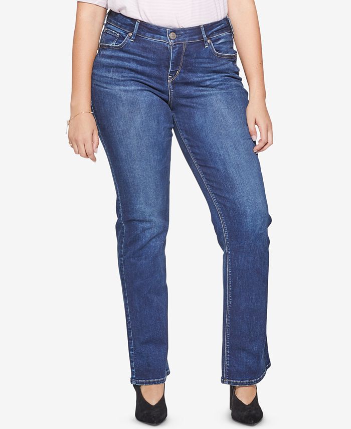 Silver Jeans Co. Plus Size Avery Slim Boot-Cut Jeans & Reviews - Jeans ...
