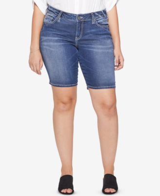 silver jeans bermuda shorts