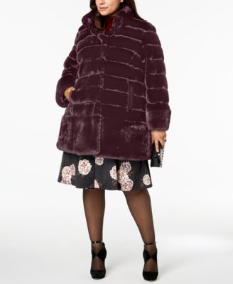 Jones New York - Plus Size Faux-Fur Coat