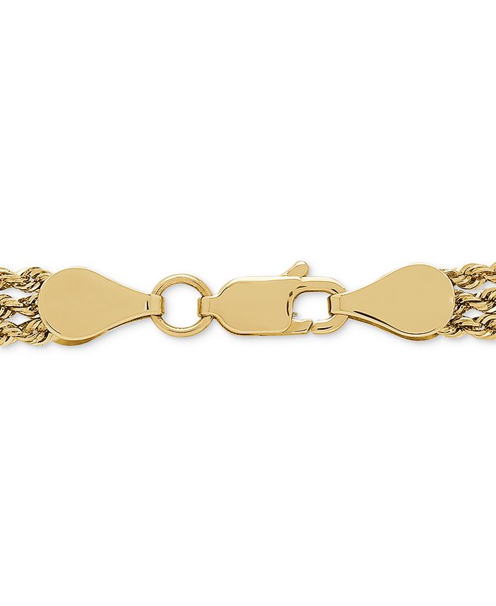 Macy's Multi-Strand Bead Bracelet in 10k Gold - Macy's