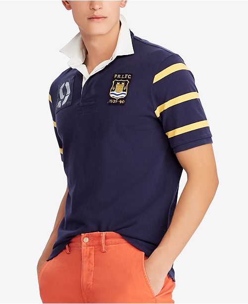 mens cotton rugby shirt